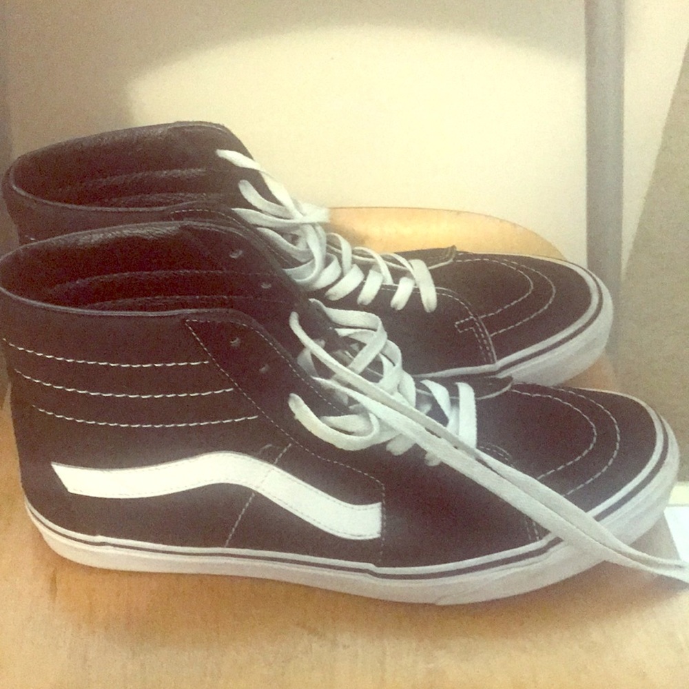 Black suede vans in great shape. Worn 3 times.